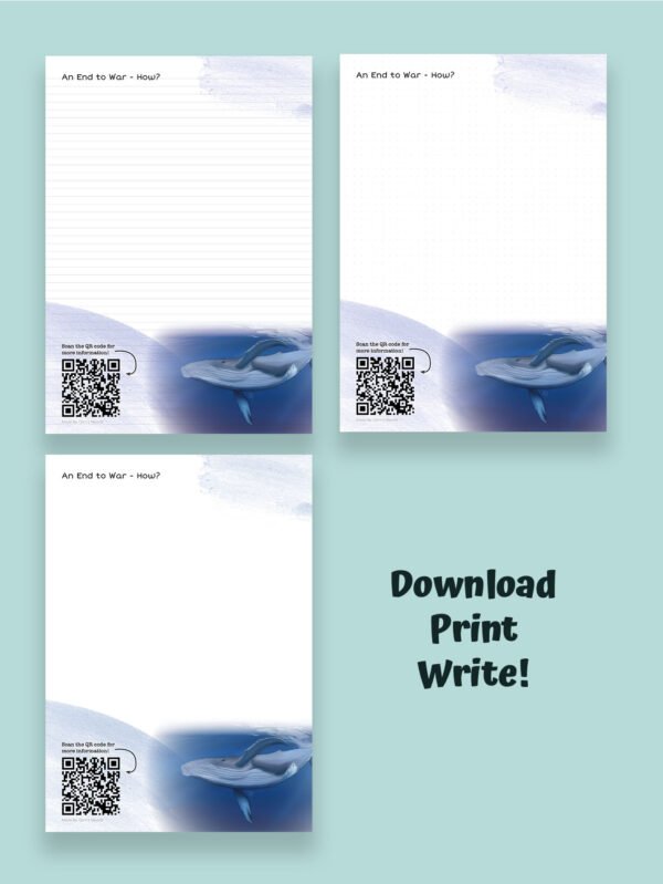 Etsy images set 1Artboard 3 JW stationary: An end to war - How? - ENGLISH