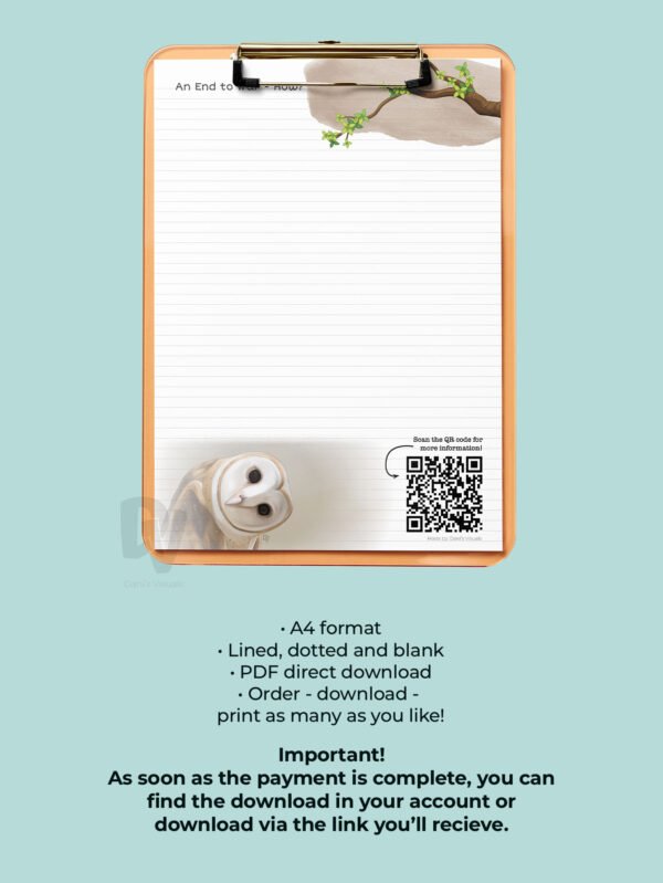 Etsy images set 1Artboard 5 JW stationary: An end to war - How? - ENGLISH