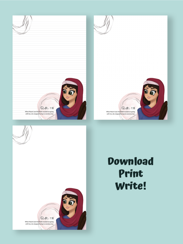 JW stationary: Bible characters - ENGLISH