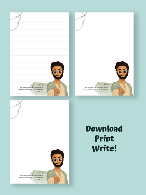 JW stationary: Bible characters - ENGLISH