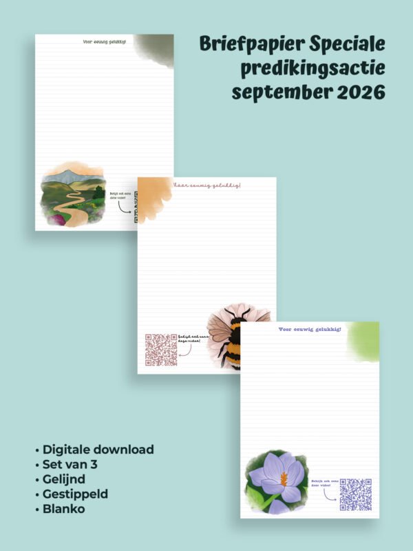 JW briefpapier - Voor eeuwig gelukkig!