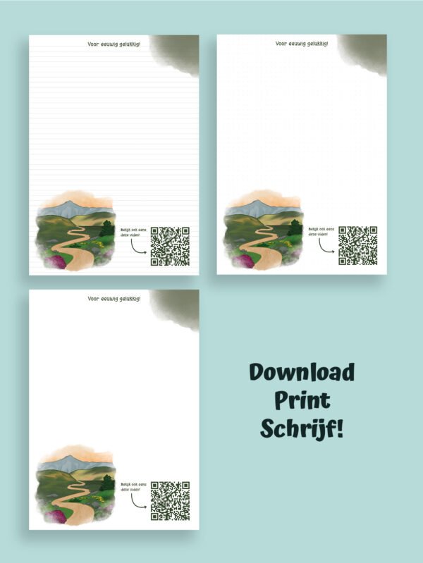 JW briefpapier - Voor eeuwig gelukkig!